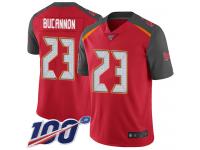 #23 Limited Deone Bucannon Red Football Home Men's Jersey Tampa Bay Buccaneers Vapor Untouchable 100th Season