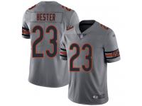 #23 Limited Devin Hester Silver Football Men's Jersey Chicago Bears Inverted Legend Vapor Rush