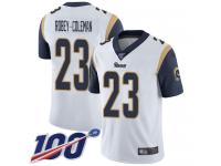 #23 Limited Nickell Robey-Coleman White Football Road Men's Jersey Los Angeles Rams Vapor Untouchable 100th Season