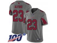 #23 Limited Robert Alford Silver Football Youth Jersey Arizona Cardinals Inverted Legend 100th Season