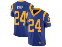 #24 Limited Taylor Rapp Royal Blue Football Alternate Men's Jersey Los Angeles Rams Vapor Untouchable