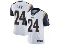#24 Limited Taylor Rapp White Football Road Men's Jersey Los Angeles Rams Vapor Untouchable