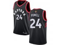 #24  Norman Powell Black Basketball Men's Jersey Toronto Raptors Statement Edition 2019 Basketball Finals Bound