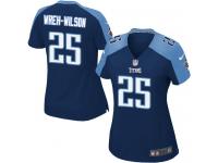 #25 Blidi Wreh-Wilson Tennessee Titans Alternate Jersey _ Nike Women's Navy Blue NFL Game