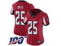 #25 Limited Ito Smith Red Football Home Women's Jersey Atlanta Falcons Vapor Untouchable 100th Season