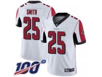 #25 Limited Ito Smith White Football Road Men's Jersey Atlanta Falcons Vapor Untouchable 100th Season