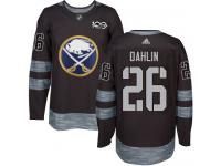 #26 Adidas Authentic Rasmus Dahlin Men's Black NHL Jersey - Buffalo Sabres 1917-2017 100th Anniversary