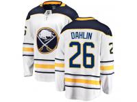 #26 Fanatics Branded Breakaway Rasmus Dahlin Men's White NHL Jersey - Away Buffalo Sabres