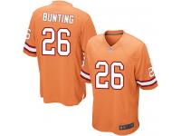 #26 Game Sean Bunting Orange Football Alternate Youth Jersey Tampa Bay Buccaneers