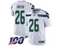 #26 Limited Shaquill Griffin White Football Road Men's Jersey Seattle Seahawks Vapor Untouchable 100th Season