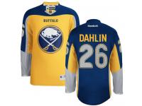 #26 Reebok Authentic Rasmus Dahlin Men's Gold NHL Jersey - Third Buffalo Sabres
