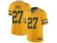 #27 Limited Josh Jones Gold Football Men's Jersey Green Bay Packers Inverted Legend Vapor Rush