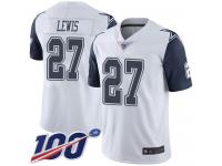 #27 Limited Jourdan Lewis White Football Men's Jersey Dallas Cowboys Rush Vapor Untouchable 100th Season