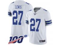 #27 Limited Jourdan Lewis White Football Road Men's Jersey Dallas Cowboys Vapor Untouchable 100th Season