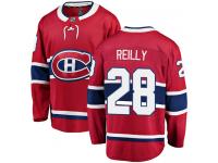 #28 Breakaway Mike Reilly Men's Red NHL Jersey - Home Montreal Canadiens