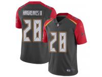 #28 Limited Vernon Hargreaves III Gray Football Men's Jersey Tampa Bay Buccaneers Inverted Legend Vapor Rush