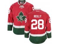 #28 Reebok Authentic Mike Reilly Men's Red NHL Jersey - Third Montreal Canadiens New CD