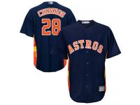 #28  Robinson Chirinos Navy Blue Baseball Alternate Men's Jersey Houston Astros Cool Base