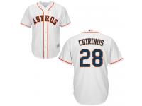 #28  Robinson Chirinos White Baseball Home Men's Jersey Houston Astros Cool Base