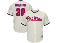 #30  David Robertson Cream Baseball Alternate Men's Jersey Philadelphia Phillies Cool Base