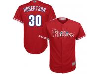 #30  David Robertson Red Baseball Alternate Men's Jersey Philadelphia Phillies Cool Base