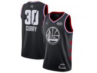 #30 Swingman Stephen Curry Black Jordan Basketball Men's Jersey Golden State Warriors 2019 All-Star Game