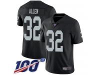 #32 Limited Marcus Allen Black Football Home Men's Jersey Oakland Raiders Vapor Untouchable 100th Season