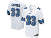 #33 Alex Carter Detroit Lions Road Jersey _ Nike Youth White NFL Game