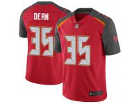 #35 Limited Jamel Dean Red Football Home Men's Jersey Tampa Bay Buccaneers Vapor Untouchable