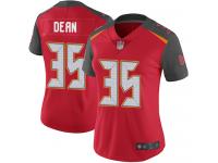 #35 Limited Jamel Dean Red Football Home Women's Jersey Tampa Bay Buccaneers Vapor Untouchable