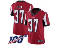 #37 Limited Ricardo Allen Red Football Home Men's Jersey Atlanta Falcons Vapor Untouchable 100th Season