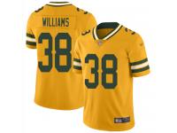 #38 Limited Tramon Williams Gold Football Men's Jersey Green Bay Packers Inverted Legend Vapor Rush