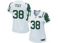 #38 Zac Stacy New York Jets Road Jersey _ Nike Women's White NFL Game