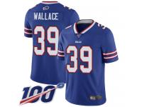 #39 Limited Levi Wallace Royal Blue Football Home Men's Jersey Buffalo Bills Vapor Untouchable 100th Season