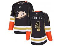 #4 Adidas Authentic Cam Fowler Men's Black NHL Jersey - Anaheim Ducks Drift Fashion