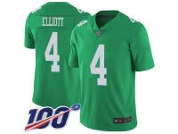 #4 Limited Jake Elliott Green Football Men's Jersey Philadelphia Eagles Rush Vapor Untouchable 100th Season
