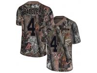 #4 Limited Michael Badgley Camo Football Men's Jersey Los Angeles Chargers Rush Realtree