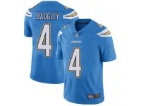 #4 Limited Michael Badgley Electric Blue Football Alternate Men's Jersey Los Angeles Chargers Vapor Untouchable