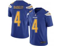 #4 Limited Michael Badgley Electric Blue Football Men's Jersey Los Angeles Chargers Rush Vapor Untouchable