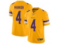 #4 Limited Sean Mannion Gold Football Men's Jersey Minnesota Vikings Inverted Legend Vapor Rush
