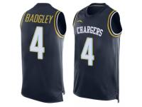 #4 Michael Badgley Navy Blue Football Men's Jersey Los Angeles Chargers Player Name & Number Tank Top