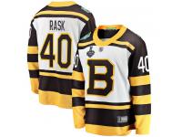#40 Breakaway Tuukka Rask White Hockey Men's Jersey Boston Bruins Winter Classic 2019 Stanley Cup Final Bound