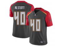#40 Limited Mike Alstott Gray Football Men's Jersey Tampa Bay Buccaneers Inverted Legend Vapor Rush