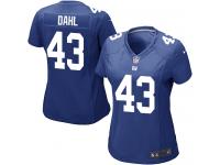 #43 Craig Dahl New York Giants Home Jersey _ Nike Women's Royal Blue NFL Game