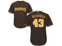 #43  Garrett Richards Brown Baseball Alternate Men's Jersey San Diego Padres Cool Base