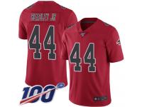 #44 Limited Vic Beasley Red Football Men's Jersey Atlanta Falcons Rush Vapor Untouchable 100th Season