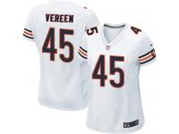 #45 Brock Vereen Chicago Bears Road Jersey _ Nike Women's White NFL Game