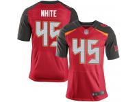#45 Elite Devin White Red Football Home Men's Jersey Tampa Bay Buccaneers
