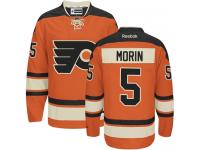 #5 Authentic Samuel Morin Black Adidas NHL Alternate Men's Jersey Philadelphia Flyers