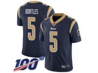 #5 Limited Blake Bortles Navy Blue Football Home Youth Jersey Los Angeles Rams Vapor Untouchable 100th Season
